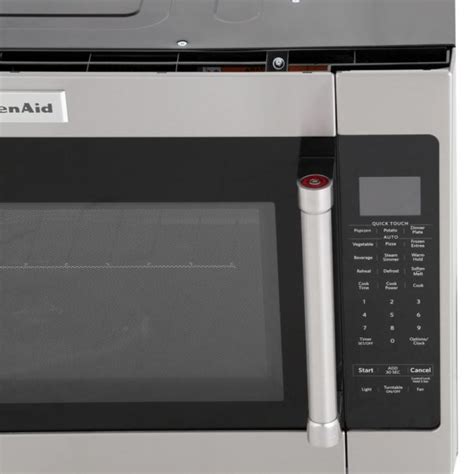 KitchenAid 2 0 Cu Ft Over The Range Microwave In Stainless Steel With
