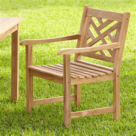 Rocca Solid Teak Wood Outdoor Dining Chair Teakwood Furniture