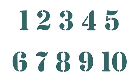 Printable Stencil Numbers Customize And Print