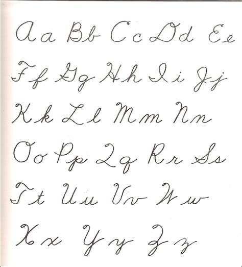 Free Cursive Alphabet Printable Francesco Printable