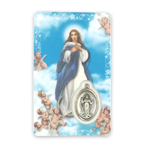 Prayer Card Of The Immaculate Conception