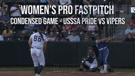 usssa pride vs vipers women s pro fastpitch youtube