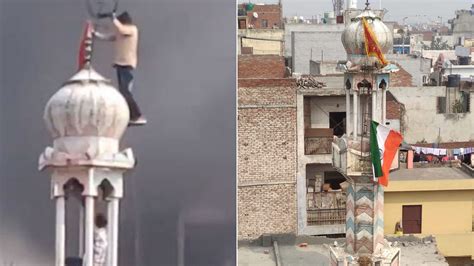 Mosque Vandalism Video Fact Check Delhi Mosque Vandalism Video Was