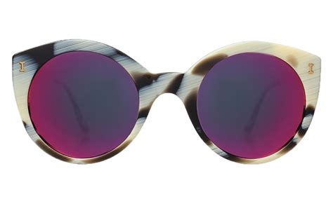 Palm Beach Sunglasses | Horn With Pink Mirrored Lenses | Mirrored lens, Beach sunglasses, Sunglasses