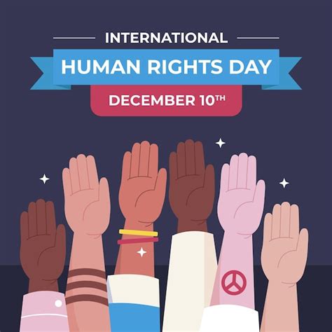 Free Vector Flat Design International Human Rights Day With Hands