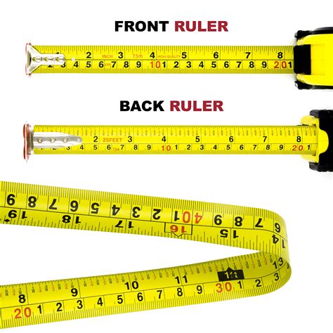 Measuring Tape Measure By Kutir - EASY TO READ 25 Foot BOTH SIDE DUAL RULER, 712038030316 | eBay