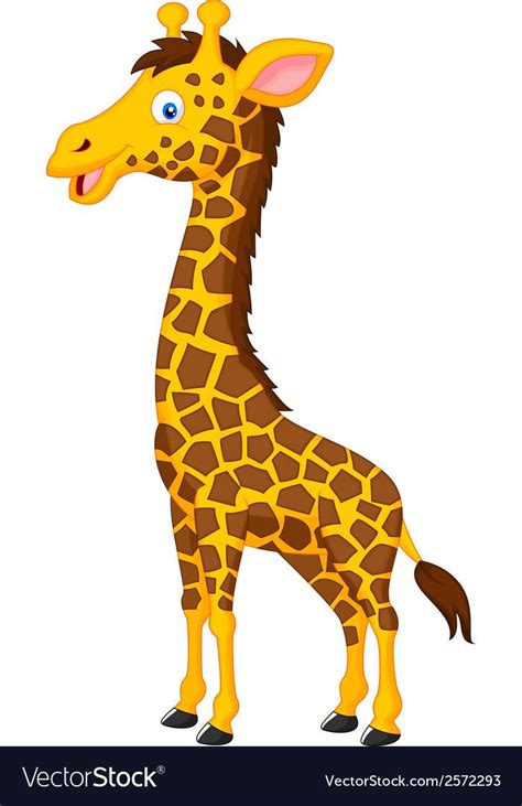 Vector Illustration Of Giraffe Cartoon Download A Free Preview Or High