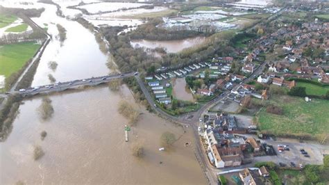 Aerial Pictures Show True Extent Of Flooding In Gunthorpe