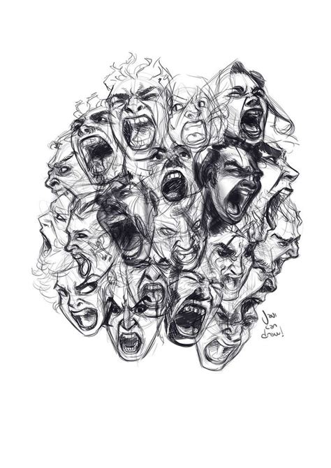 Sketchdump How To Draw Screaming Faces Video By Javicandraw On Deviantart Psychedelic Art