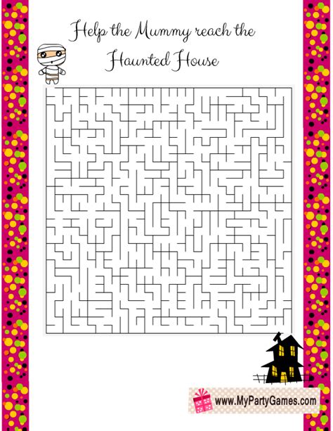 13 Free Printable Halloween Mazes