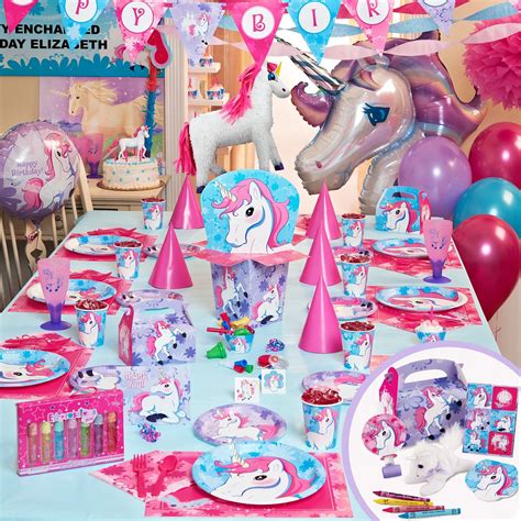 Enchanted Unicorn Party Packs Rainbow Unicorn Party Unicorn Birthday