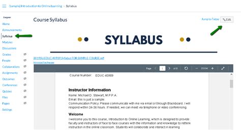 Updating Your Syllabus Or Any Uploaded File In Canvas With A New File