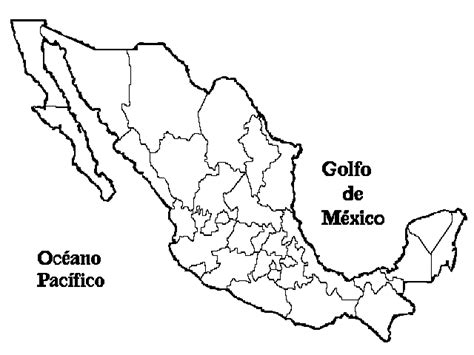 Mapa Mexico Sin Nombres Imagui
