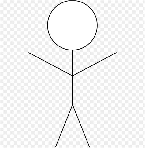 Drawing Stickman Happy White Stick Figure PNG Image With Transparent