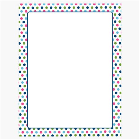 colorful polka dots letterhead 8 5 x11 25 pack 8 packs case theroyalstore