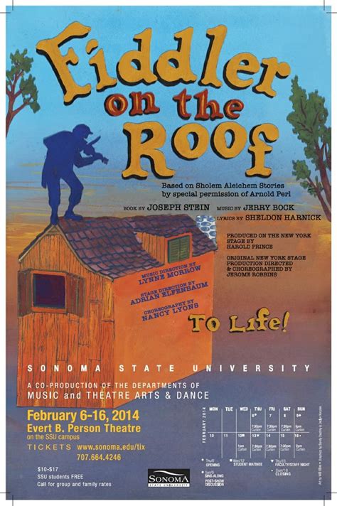 Celebrate The 50th Anniversary Of Fiddler On The Roof At Sonoma State