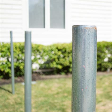 Galvanized Steel Line Post 1 58 X 7 Ft 16 Gauge Fence Lining Tubular