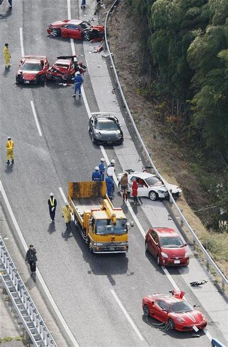 Massive Supercar Crash In Japan 10 Pics Video