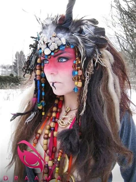 Pin By Dawn Loll On Beautiful Warriors Fantasy Costumes Shaman Woman