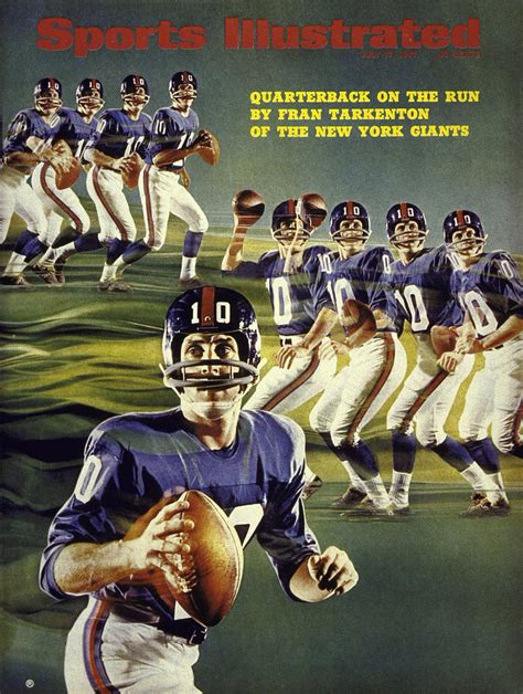 New York Giants Qb Fran Tarkenton Sports Illustrated Cover Photograph By Sports Illustrated