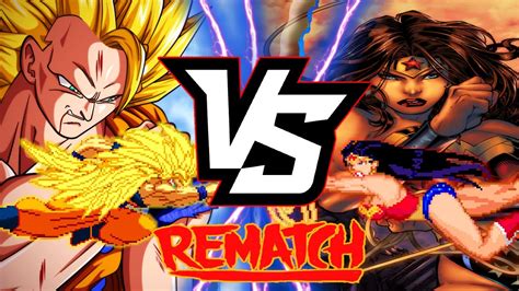 Ssj3 Goku Vs Wonder Woman Rematch Dbz Dc Legendary Fight Mugen