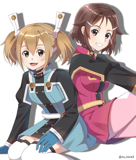 Silica And Lisbeth Sword Art Online And 1 More Drawn By Tutora2