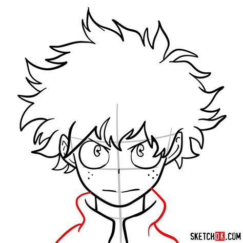 How To Draw Dekus Face Sketchok Easy Drawing Guides