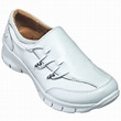 NurseMates Shoes: Women's 258104 White Leather Slip-On Lydia Nursing Shoes