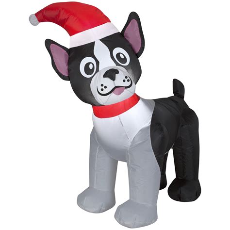 Gemmy Airblown Inflatable Boston Terrier Puppy Dog Gemmy Holiday Time