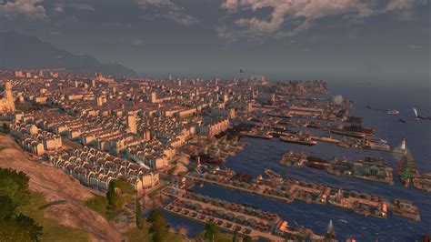 Anno View From The Castle Overlooking The Port At Crown Falls Anno 1800