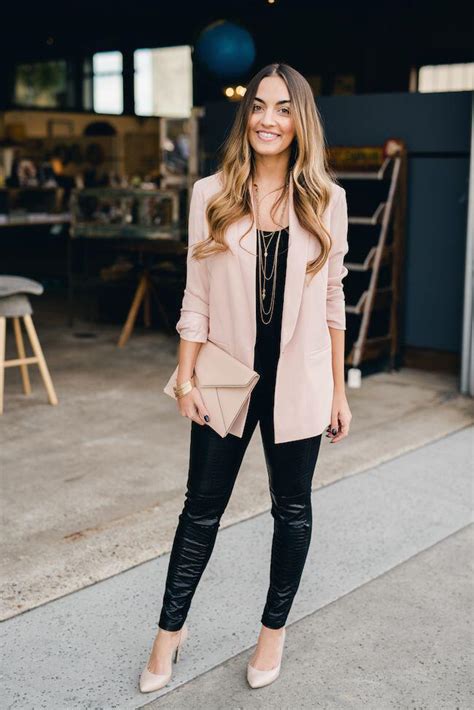 15 Blush Blazer Spring Outfits You Need To Try