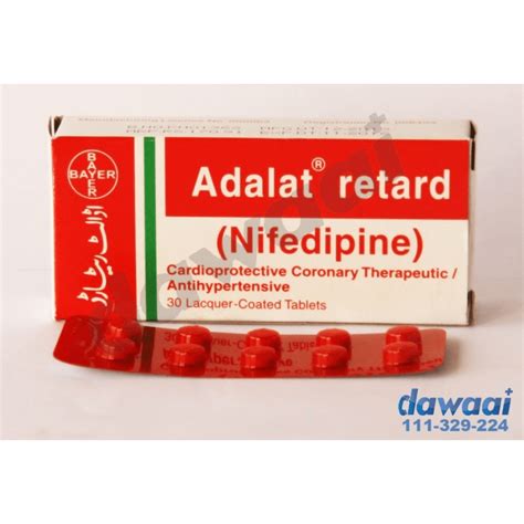 Adalat Retard 20mg Tab— Dawaai Uses Side Effect Price In Pakistan