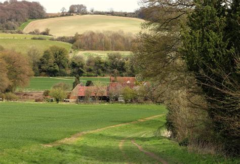 An English Rural Landscape In The Chiltern Hills Stock Image Image Of