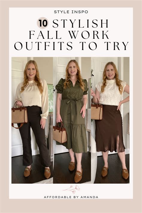 10 Stylish Fall Work Outfits To Try Affordable By Amanda