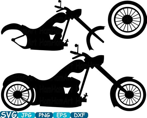 Monogram Motorbike Choppers Cutting Files Svg Motorcycle Svg Etsy