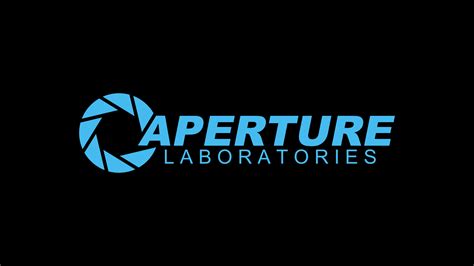 Logo Portal Game Aperture Laboratories Video Games Hd Wallpaper