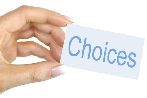 Choices - Hand held card image