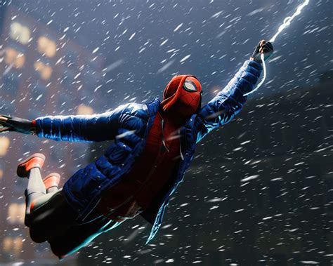 1280x1024 Resolution Flying Miles Morales Marvels Spider Man 1280x1024