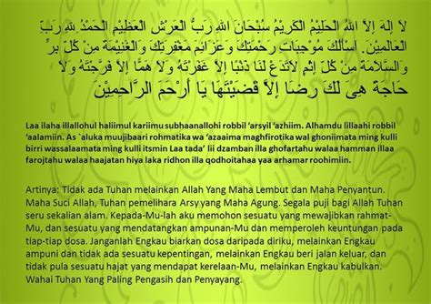 Doa Selepas Solat Hajat Dan Terjemahan Malayrifka