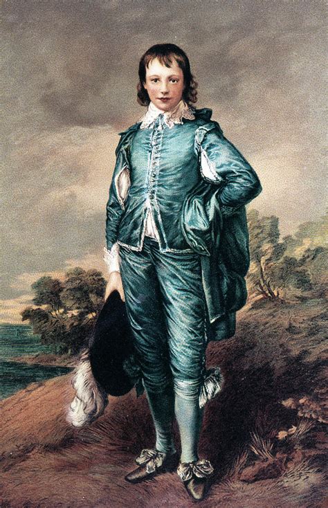1700s The Blue Boy Oil Painting Painting By Vintage Images Fine Art