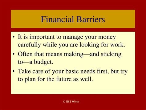 Ppt Overcoming Barriers To Employment Success Powerpoint Presentation