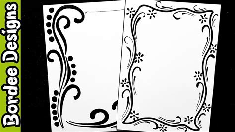 Black Border Designs On Paper Border Designs Project