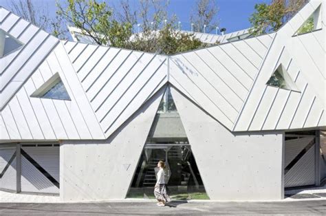 Modern House Architecture In Geometric Shape And Figure Geometric