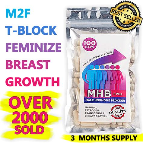 3 Male Hormone Testo Blocker M2f Transgender Breast Growth Anti