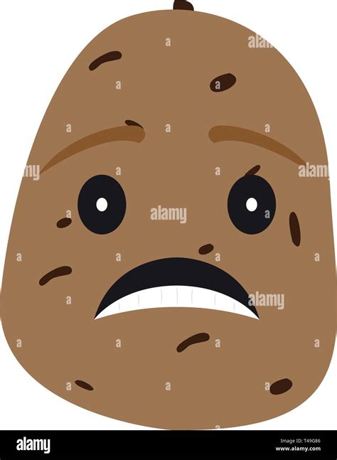 Sad Potato Cartoon Stock Vector Image And Art Alamy