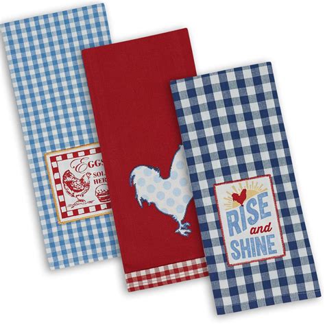 Decorative kitchen towels are often characterized as thin, flimsy towels that don't hold up well to actual kitchen use. Cotton Embroidered Dish Towels, 18x28" Set of 3, Oversized ...