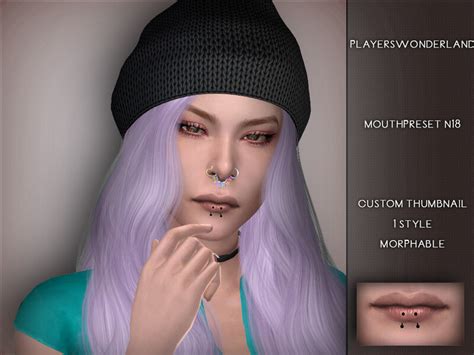 Sims 4 Mouthpreset N18 The Sims Book