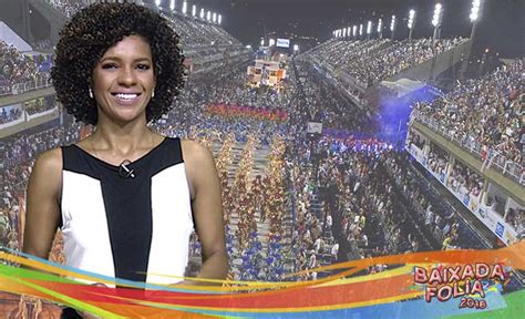 tv brasil exibe hoje o desfile das campeãs iguaçuana luciana barreto comanda a transmissão o
