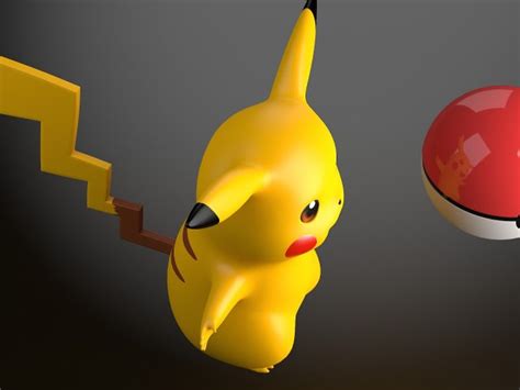 Pikachu Pokemon Rigged Modelo 3d In Dibujos Animados 3dexport