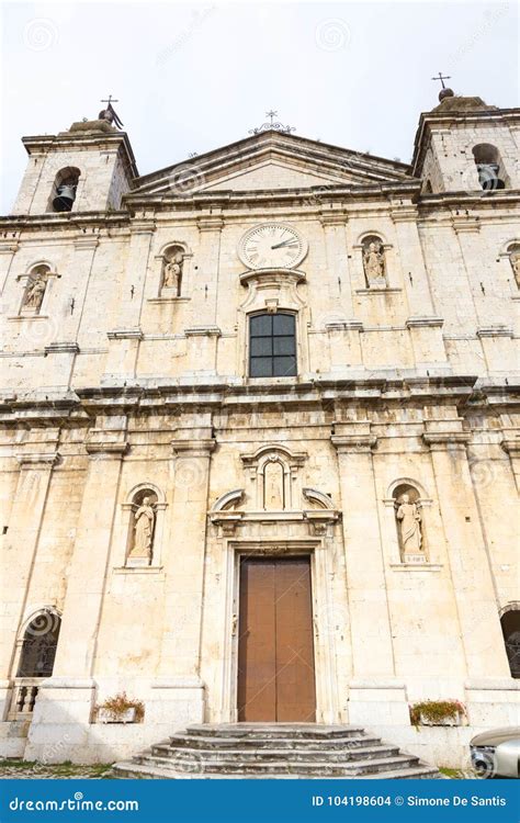 Basilica Of Santa Maria Castel Di Sangro Abruzzo Italy October 13 2017 Editorial Stock